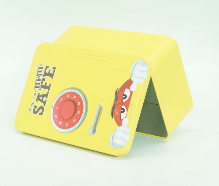 MMS Chocolate Tin Box With Hinged Lid