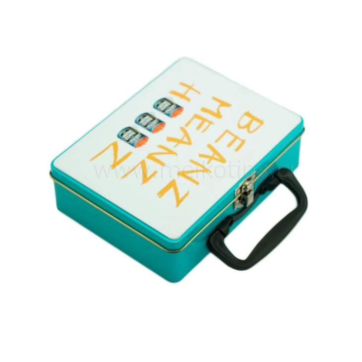 Rectangle Tin Box With Handle